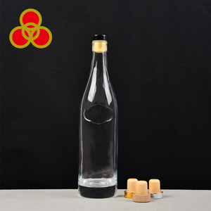 Custom made vide bouteilles d'alcool en gros <span class=keywords><strong>gin</strong></span> bouteilles en verre avec <span class=keywords><strong>du</strong></span> liège - Product Image 2