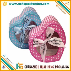 Boîte d'emballage en papier en forme de cœur avec fenêtre, 10 pièces/lot gratuite, boîte à bonbons - Product Image 6