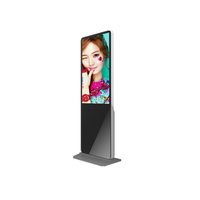 Écran publicitaire commercial interactif WiFi TV Kiosk 55 pouces, Full HD, Quad Core, Android, écran tactile, sur pied