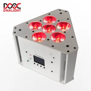 12*18 W Coin Tri Liberté Uplight Mini LED Par Lumière Stand Cri Dmx À Distance Wifi Contrôle Mobile Batterie à 20 Heures