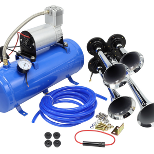 150PSI 6L hava kompresörü kiti 12v <span class=keywords><strong>24</strong></span> v hava basıncı boynuz kamyonlar için tren otobüs araba trompet - Product Image 3