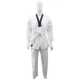 Woosung confortevole durevole all'ingrosso logo personalizzato taekwondo dobok TKD vestito uniforme