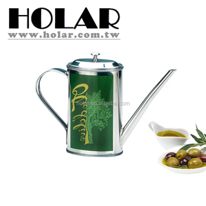 [Holar] Taiwan Made SUS304 Bidon d'huile de forme ovale en acier inoxydable avec poignée Bec anti-goutte - Product Image 2