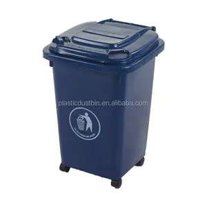 Bidone per Rifiuti da <span class=keywords><strong>Cucina</strong></span> da 50L, Contenitore per Giocattoli con Coperchio e Ruote - Product Image 3