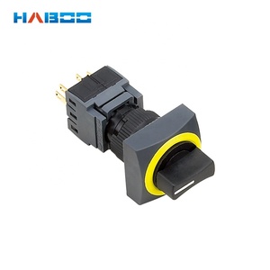Haboo 16mm impermeable IP65 diversos anillo Color 2 o <span class=keywords><strong>3</strong></span> posición Rotary interruptor selector - Product Image 1