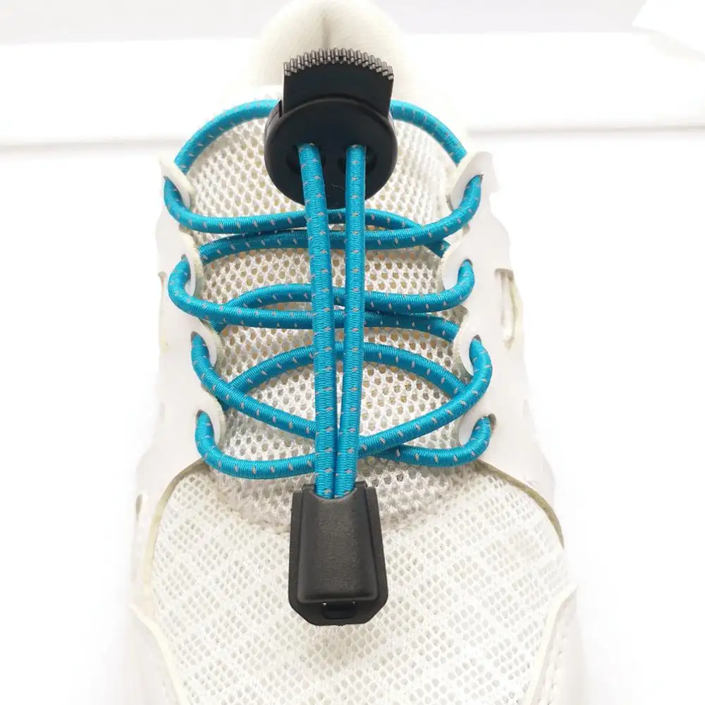 Tali Sepatu Malas Poliester Reflektif Warna Muti 3Mm Kualitas Tinggi untuk Anak-anak