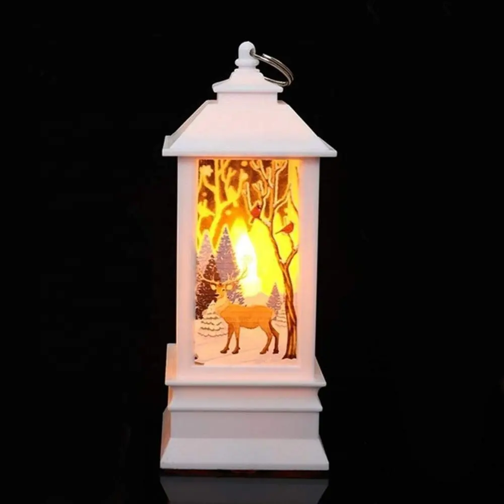 EVERMORE tatil noel dekorasyon hediye demir çerçeve LED asma fener lambası