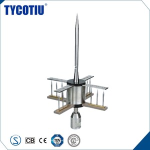 TYCOTIU Chất Lượng Hàng Đầu Sớm Các Loại Streamer Phát Thải Xây Dựng Ese Sét Sét <span class=keywords><strong>Rod</strong></span> Thép Không Gỉ Sấm Protector - Product Image 1