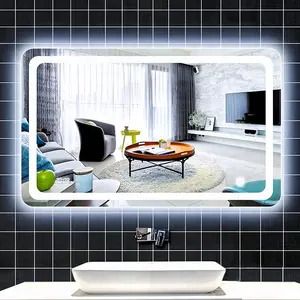Mirrors Bathroom Large Size Touch Screen Bathroom Led Mirror