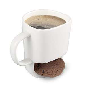Fabbricazione personalizzata personalizzato utilizzato bianco colore caffè tazza di latte con <span class=keywords><strong>porta</strong></span> biscotti per la prima colazione - Product Image 2