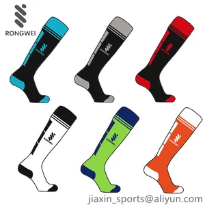 Kaus Kaki Sepak Bola Desain Kustom/Kaus Kaki Setinggi Lutut OEM/Produsen Kaus Kaki Olahraga