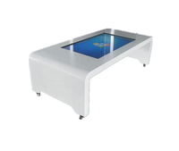 Écran IPS 43 ''de grande taille tout en un X86 ordinateur Smart Touch Kiosque de table à thé Affichage publicitaire