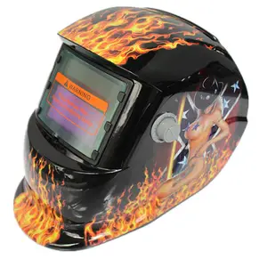 Traje panqueca seguro-up marca de capacete de soldagem personalizado escuro para venda soldador