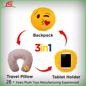 3 dans 1 Baiser Emoji Merde Émoticônes <span class=keywords><strong>Smiley</strong></span> Coussin Bourré de Peluche de Jouet - Product Image 1