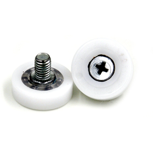 Puleggia con cuscinetto rivestito in plastica <span class=keywords><strong>DR22</strong></span> B1L8 <span class=keywords><strong>DR22</strong></span> C1L8 per cassetto portamonete, puleggia a vite da 22mm, cuscinetto di ricambio per cassetto - Product Image 1