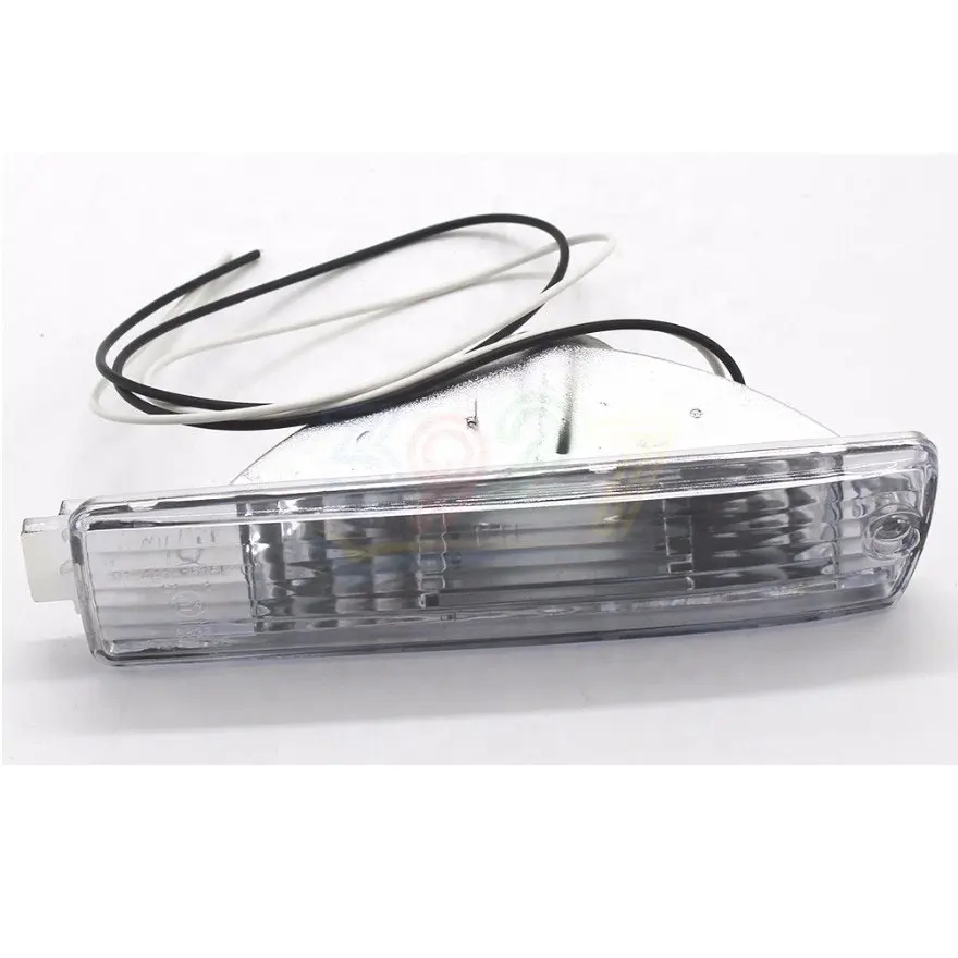 Pára-choque frontal de cristal transparente para carro, lâmpada 191953155 191953156 para vw golf 2 mk2