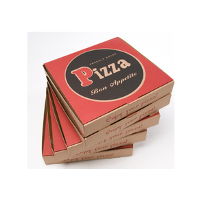 Qingdao Manufacture Custom Waterproof 9 Inch Cheap Paper Rectangular Reusable Slice Scooter Pizza Carton Box Printed