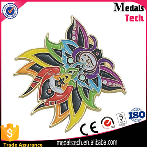 Dongguan recuerdo oro plateado forma de sol deportes metal lapel pin <span class=keywords><strong>suministros</strong></span> - Product Image 2