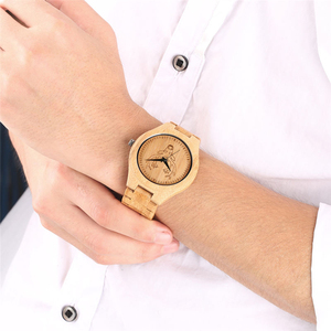 Orologio all'Ingrosso <span class=keywords><strong>in</strong></span> <span class=keywords><strong>Legno</strong></span> di Bambù 100% Naturale con Logo Personalizzato per Uomo e <span class=keywords><strong>Donna</strong></span> - Product Image 6