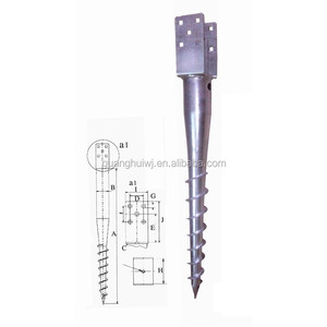 Anclaje de Tornillo para Tierra sin Excavación con HDG - Product Image 1