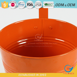 Articles ménagers galvanisé fer suspendu plantes pots <span class=keywords><strong>à</strong></span> <span class=keywords><strong>accrocher</strong></span> sur <span class=keywords><strong>mur</strong></span> de clôture herbe planteur - Product Image 6
