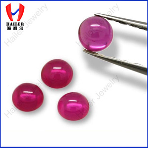 ronda <span class=keywords><strong>de</strong></span> rubí sintético <span class=keywords><strong>de</strong></span> venta al por mayor <span class=keywords><strong>de</strong></span> piedras preciosas cabujón - Product Image 1