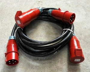 <span class=keywords><strong>Cable</strong></span> de extensión de <span class=keywords><strong>cable</strong></span> de alimentación de 380V 63 Amp Aplicación industrial de bajo voltaje trifásico Conductor de cobre y aislamiento de goma - Product Image 2