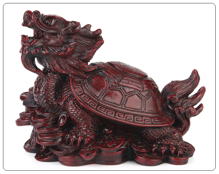 Piccola statuetta di drago in ottone - Statua retrò Feng Shui per la ricchezza - Mini scultura di animali in metallo, decorazione da scrivania