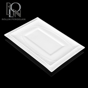 Restaurante del hotel boda real banquete llano de cerámica plato ovalado - Product Image 6
