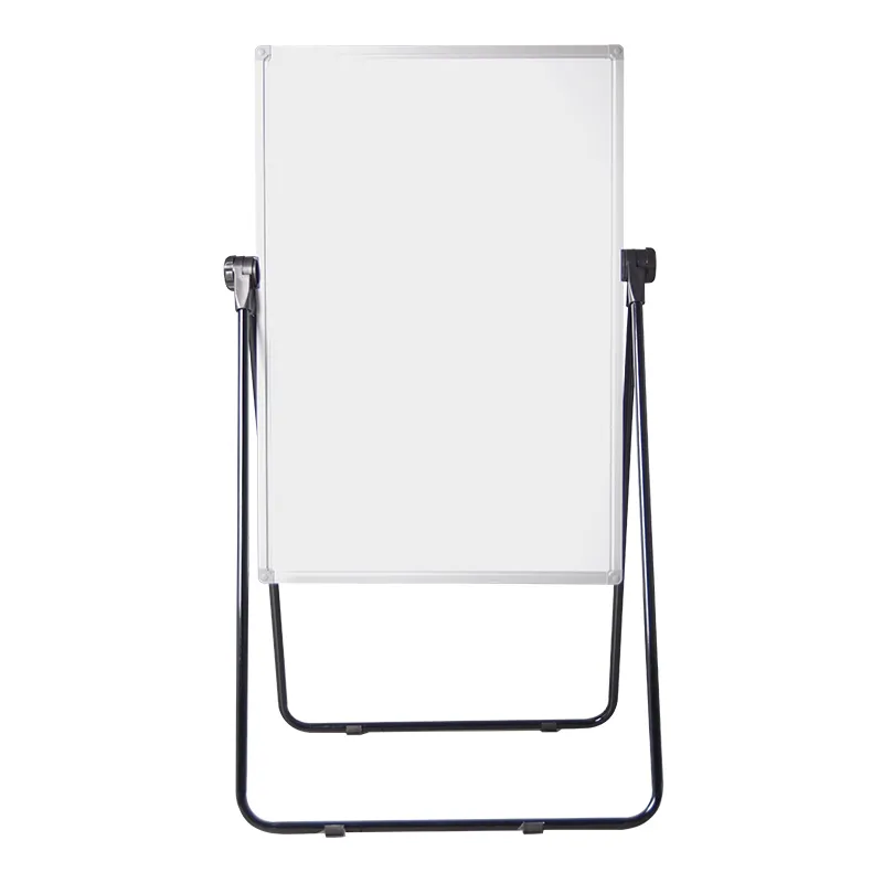 थोक सस्ते कीमत मानक आकार यू आकार डबल साइड मोबाइल चुंबकीय फ्लिप चार्ट काले रंग के साथ सफेद बोर्ड खड़े हो जाओ