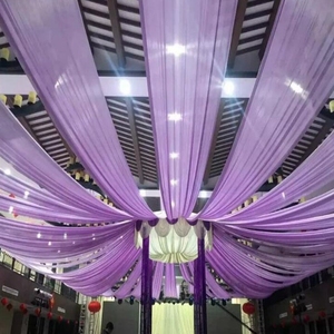 Tecido para Decoração de Palco de Casamento Indiano, Drapeado de Teto para Casamento - Product Image 4