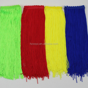 Vendite calde dirette della fabbrica che fanno domanda sulla frangia lunga della nappa del poliestere del vestito latino da 6 pollici - Product Image 2