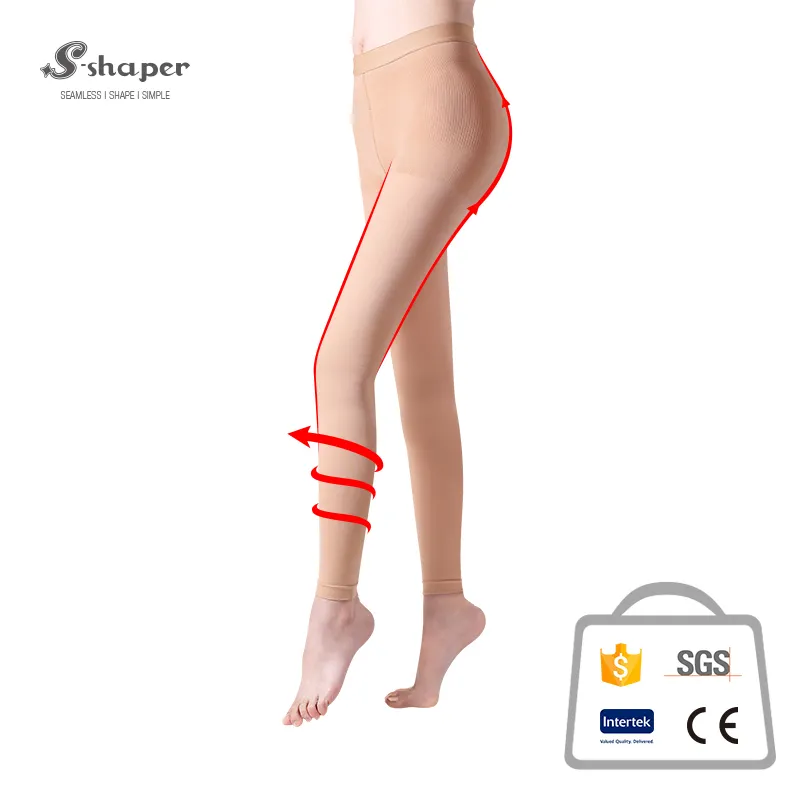 Women Pantyhose,Medical Slim Footless Tights Varicose Veins,Opaque Compression Stockings