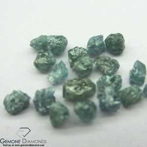 טבעי 2 mm כדי 3 mm ירקרק כחול נימול מחוספס יהלומים הרבה - Product Image 2