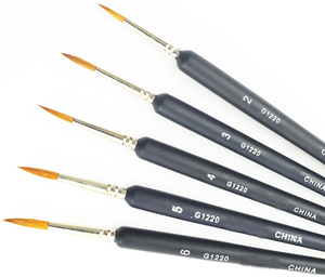Usine prix kolinsky sable cheveux artiste <span class=keywords><strong>aquarelle</strong></span> liner pinceau détail liner <span class=keywords><strong>brush</strong></span> set - Product Image 3