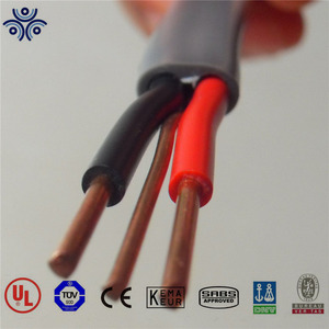 Cable Eléctrico de Cobre Sólido de PVC de 2.5mm para Instalaciones Domésticas, Cable Plano Doble con Tierra - Product Image 3