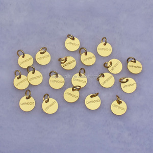 Etiquetas Grabadas Personalizadas con Logotipo Religioso en Latón, <span class=keywords><strong>Mini</strong></span> Colgantes de Oro, Plata y Bronce para Regalos Empresariales, Joyería y Pulseras - Product Image 2