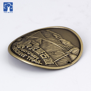사용자 정의 geocache 곡선 하이킹 3D 로고 금속 배지 핀 - Product Image 4