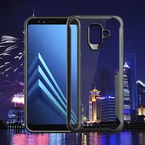 היברידי מקרה מחשב שקוף רך TPU עבור Samsung A6 בתוספת כיסוי