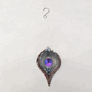 In acciaio inox filatore del vento a spirale appeso ornamenti da giardino spinner - Product Image 2