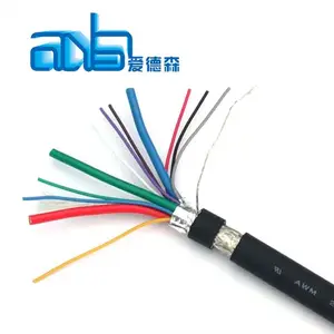 300V 80degree ul 2464 shield computer cable 24awg multiconductor cable