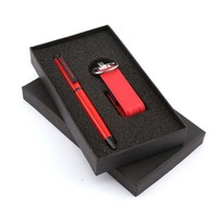 Produsen Eksekutif Bisnis Promosi Terbaru Perusahaan Gift Set Pemegang Kartu Dompet Gantungan Kunci USB Drive Pena Hadiah Set