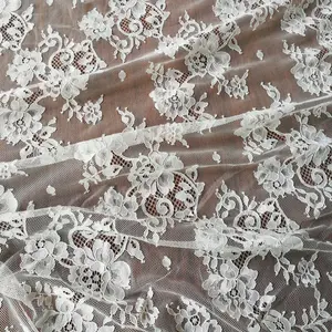 Düğün için 2018 toptan fransız kirpik dantel kumaş