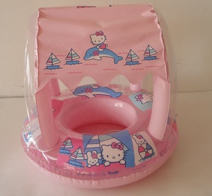 Flotador <span class=keywords><strong>Inflable</strong></span> Portátil Ecológico de PVC para Niños <span class=keywords><strong>con</strong></span> <span class=keywords><strong>Techo</strong></span> Impermeable para Seguridad en la Piscina - Product Image 4