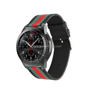<span class=keywords><strong>Bracelet</strong></span> de rechange pour <span class=keywords><strong>montre</strong></span> Galaxy, 22 mm, style nylon, cuir, <span class=keywords><strong>sport</strong></span>, pour <span class=keywords><strong>Samsung</strong></span> <span class=keywords><strong>Gear</strong></span> S3 - Product Image 4
