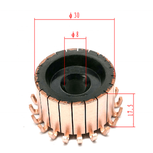 OD30 * ID8 * H17.5-20 bars commutator voor blower ruitenwisser fan motor. Hoge kwaliteit en gratis monsters - Product Image 1