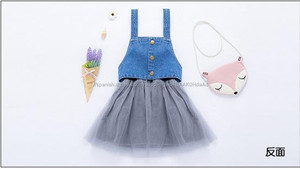 A granel kids de una pieza del bebé jean gasa <span class=keywords><strong>buzos</strong></span> - Product Image 6