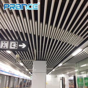 Phong Cách Tự Nhiên Gỗ Hạt Nhôm O-loại Ống Trần - Product Image 5