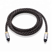 Kabel Toslink Berkualitas Tinggi (Kabel Optik Toslink/Kabel Audio Optik Digital) 6 Kaki dengan Konektor Logam dan Selubung Berlapis