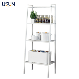 4 Layers Living Room Corner Ladder Metal Storage Shelf